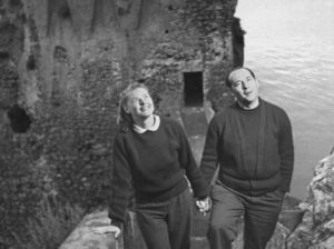 Ingrid Bergman e Roberto Rossellini ad Amalfi nel 1949